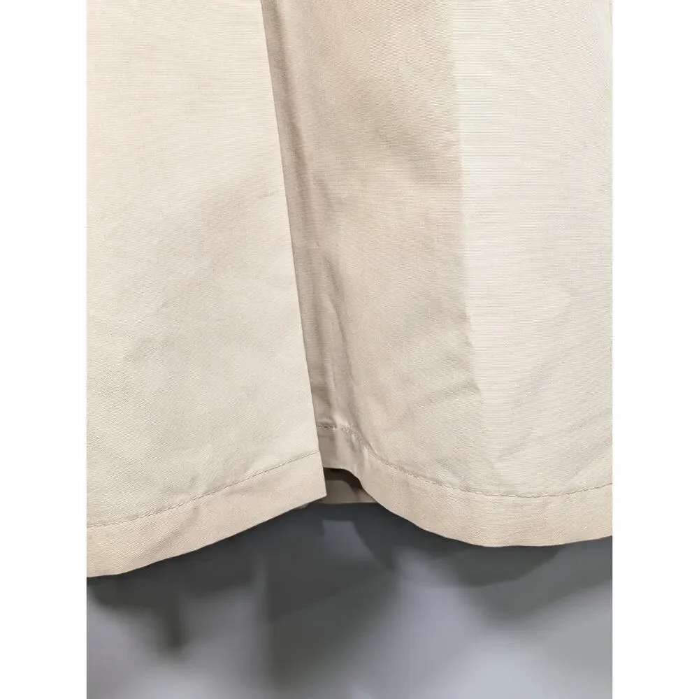 London Fog Trench Coat Womens 12 Petite Beige Tan Belted Long Rain Jacket...